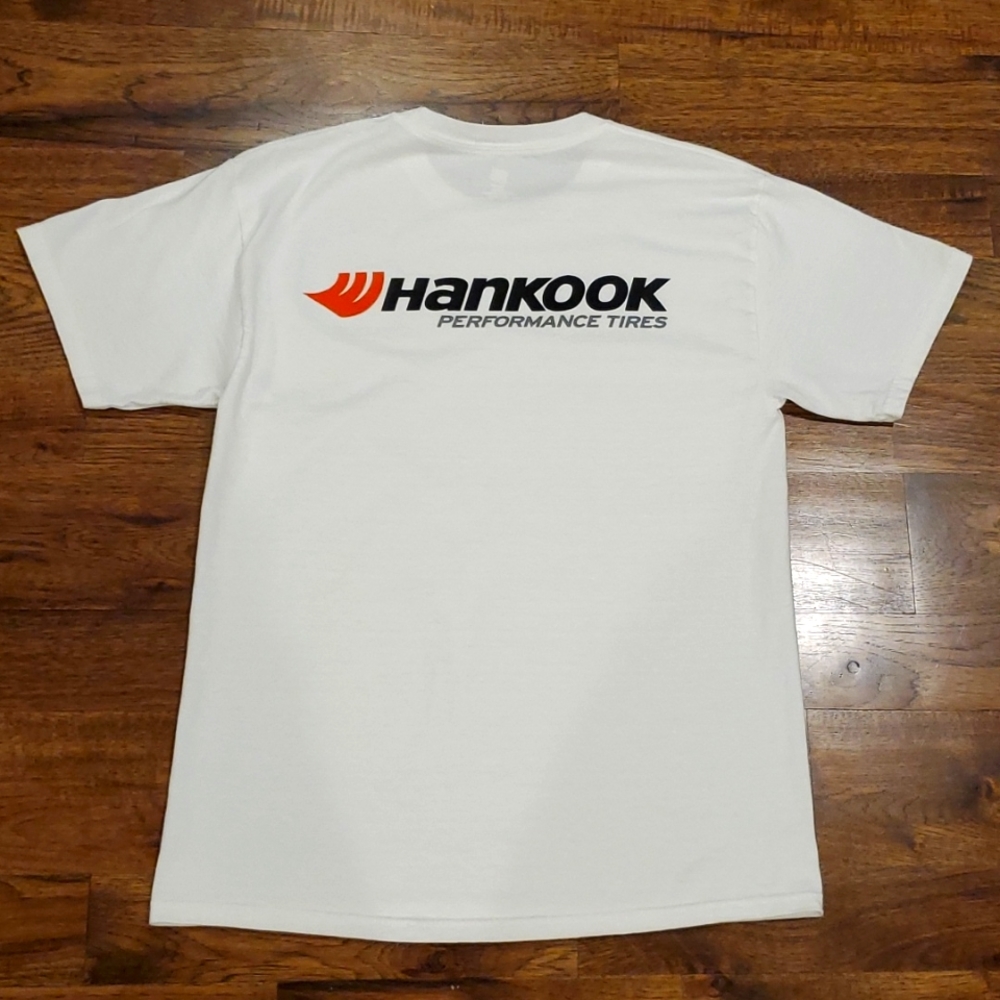 Mens Hanes Hankook Performance Tires graphic print tshirt size M